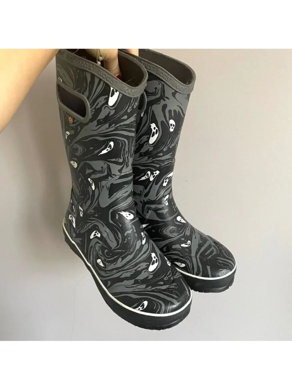 Bogs Spooky Ghosts Rain Boots - Big Kid's 6US / 39EU